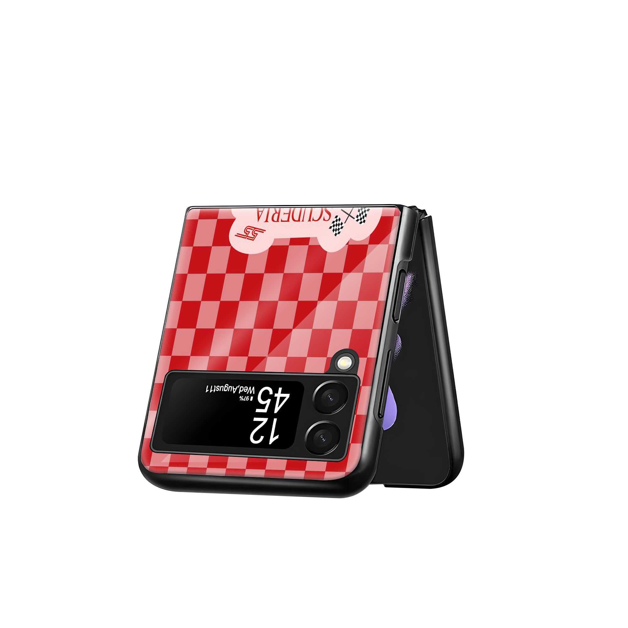 Race Day Samsung Z Flip Glass Case
