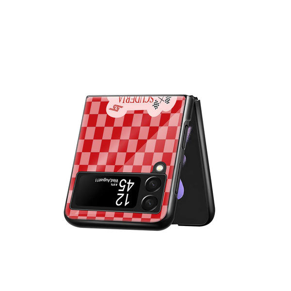 Race Day Samsung Z Flip Glass Case