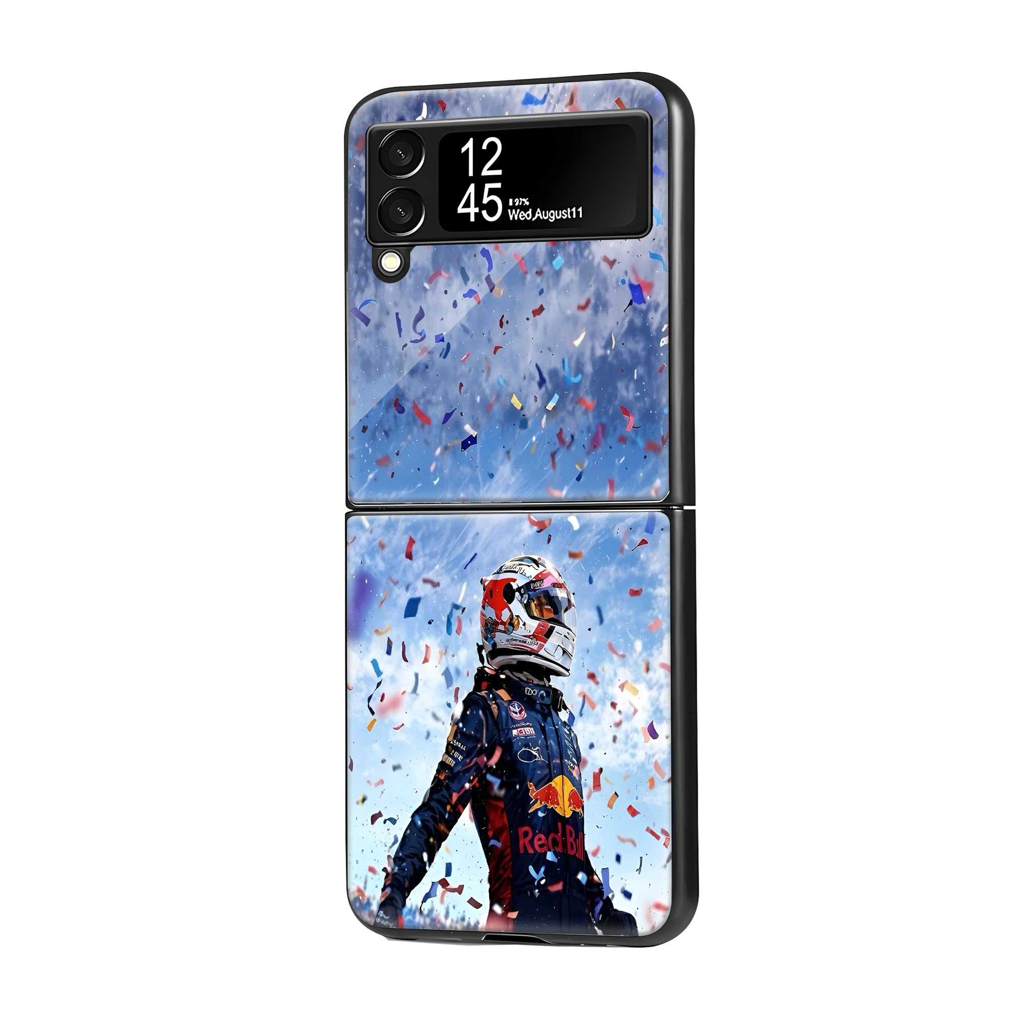 Race King Samsung Z Flip Glass Case