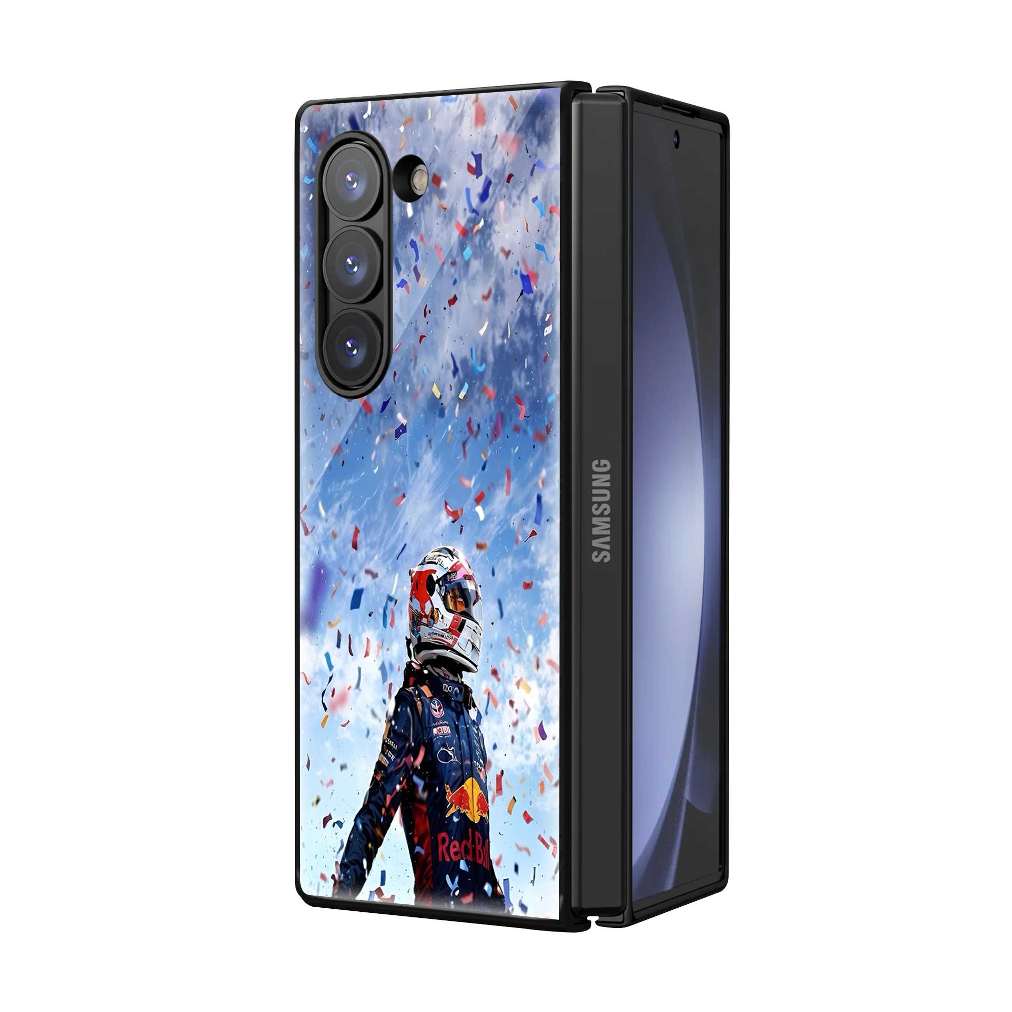 Race King Samsung Z Fold Glass Case