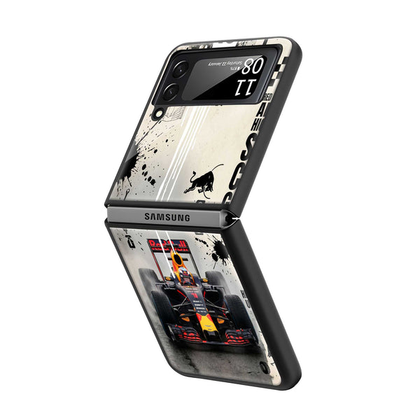 Race Mode ON Samsung Z Flip Glass Case