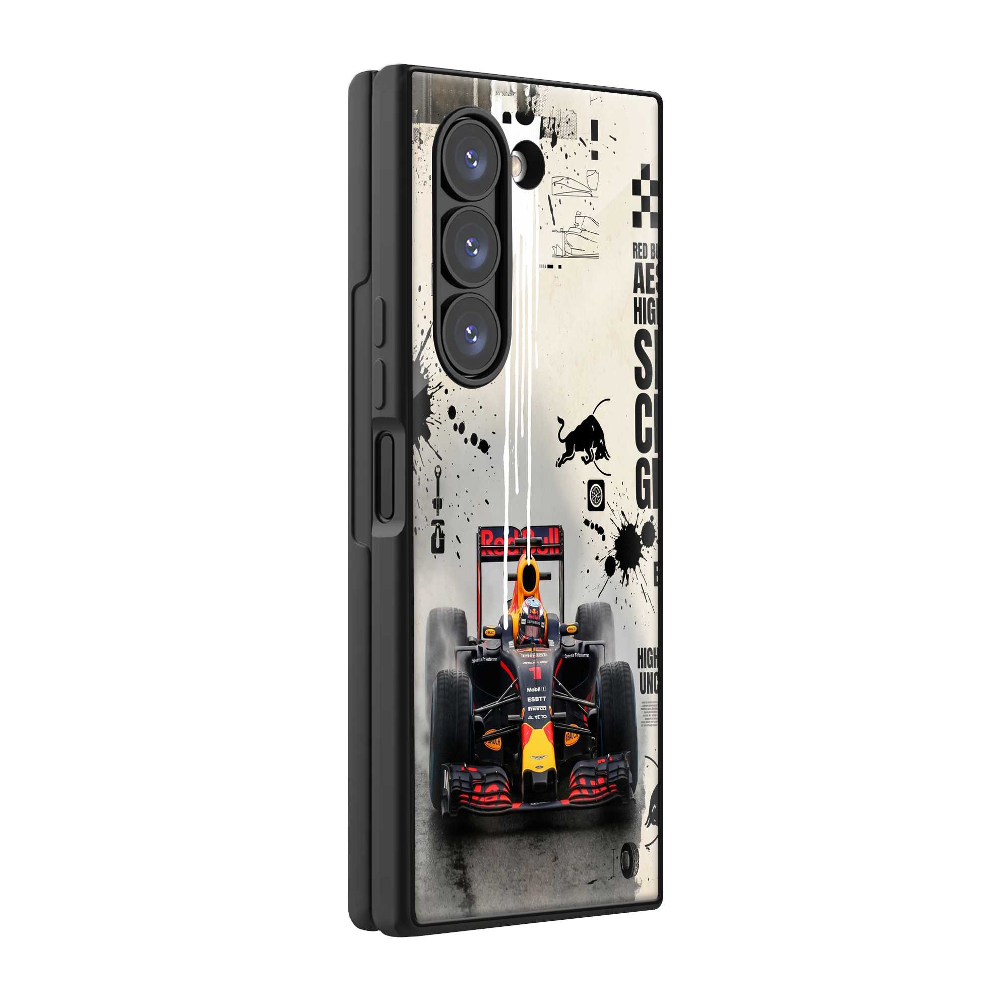 Race Mode ON Samsung Z Fold Glass Case