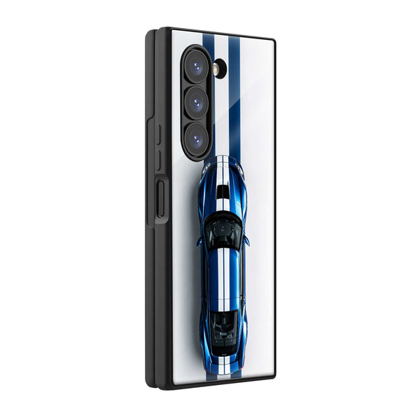 Racing Pulse Samsung Z Fold Glass Case