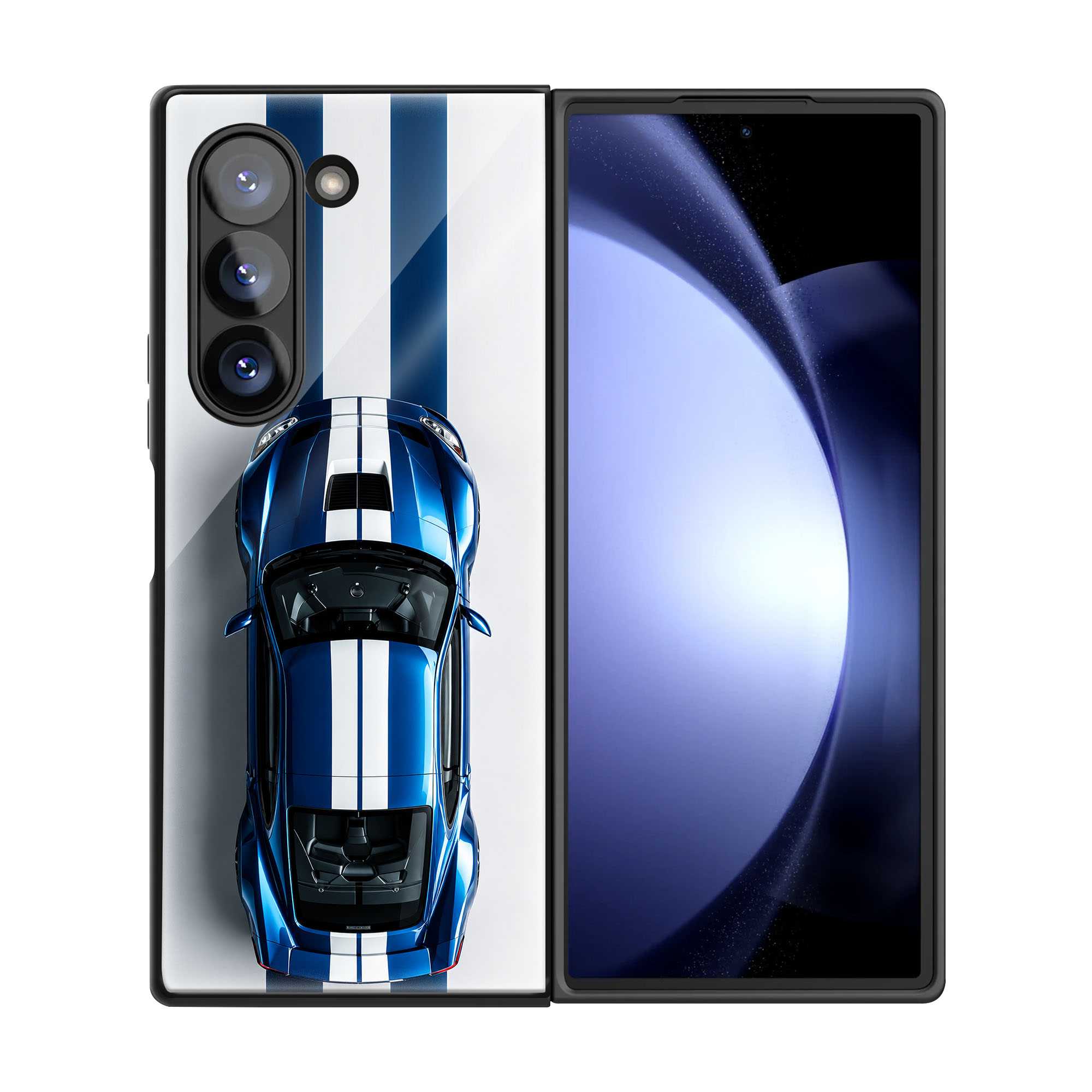 Racing Pulse Samsung Z Fold Glass Case