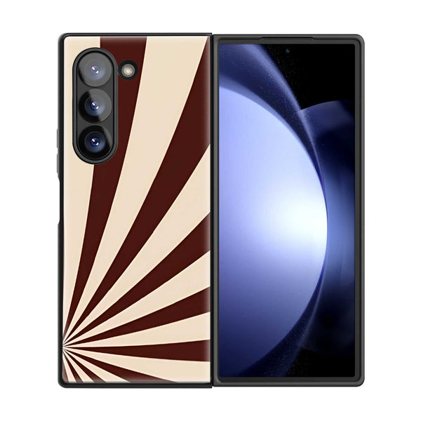 Radial Rays Samsung Z Fold Glass Case