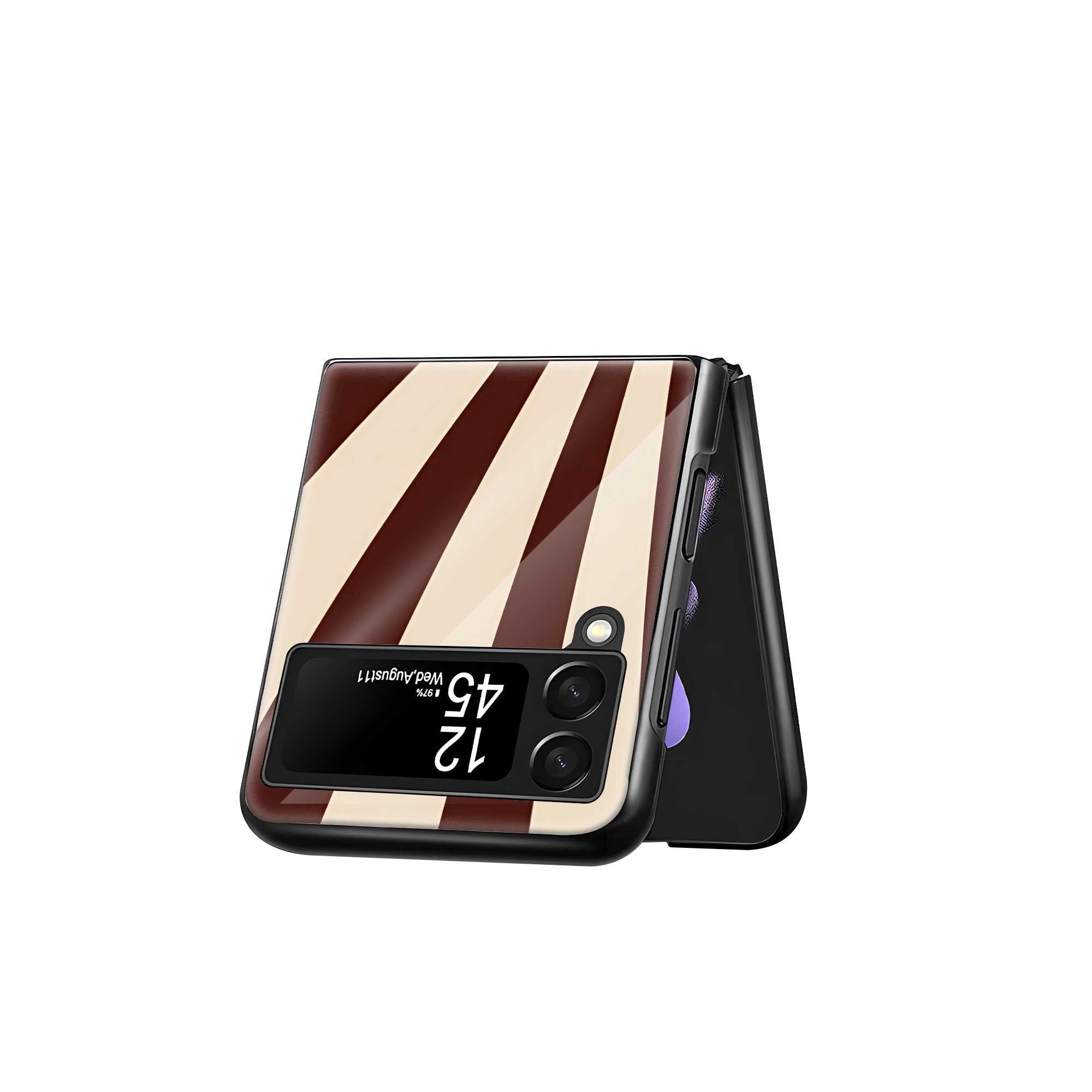 Radial Rays Samsung Z Flip Glass Case