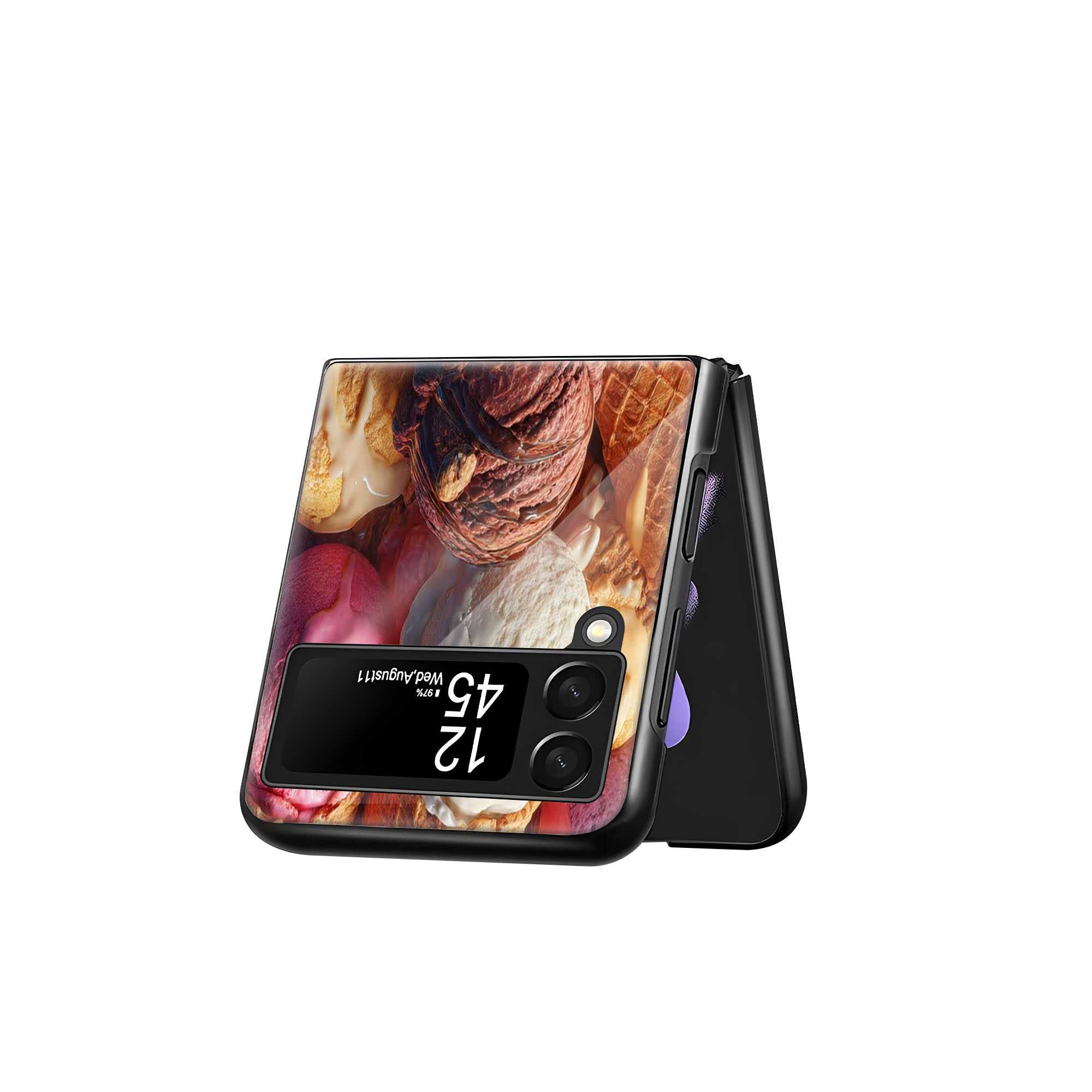 Rainbow Treats Samsung Z Flip Glass Case