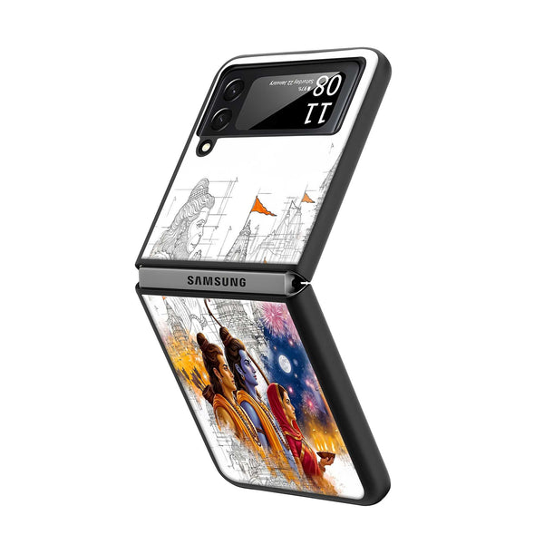 Ram Darbar Samsung Z Flip Glass Case