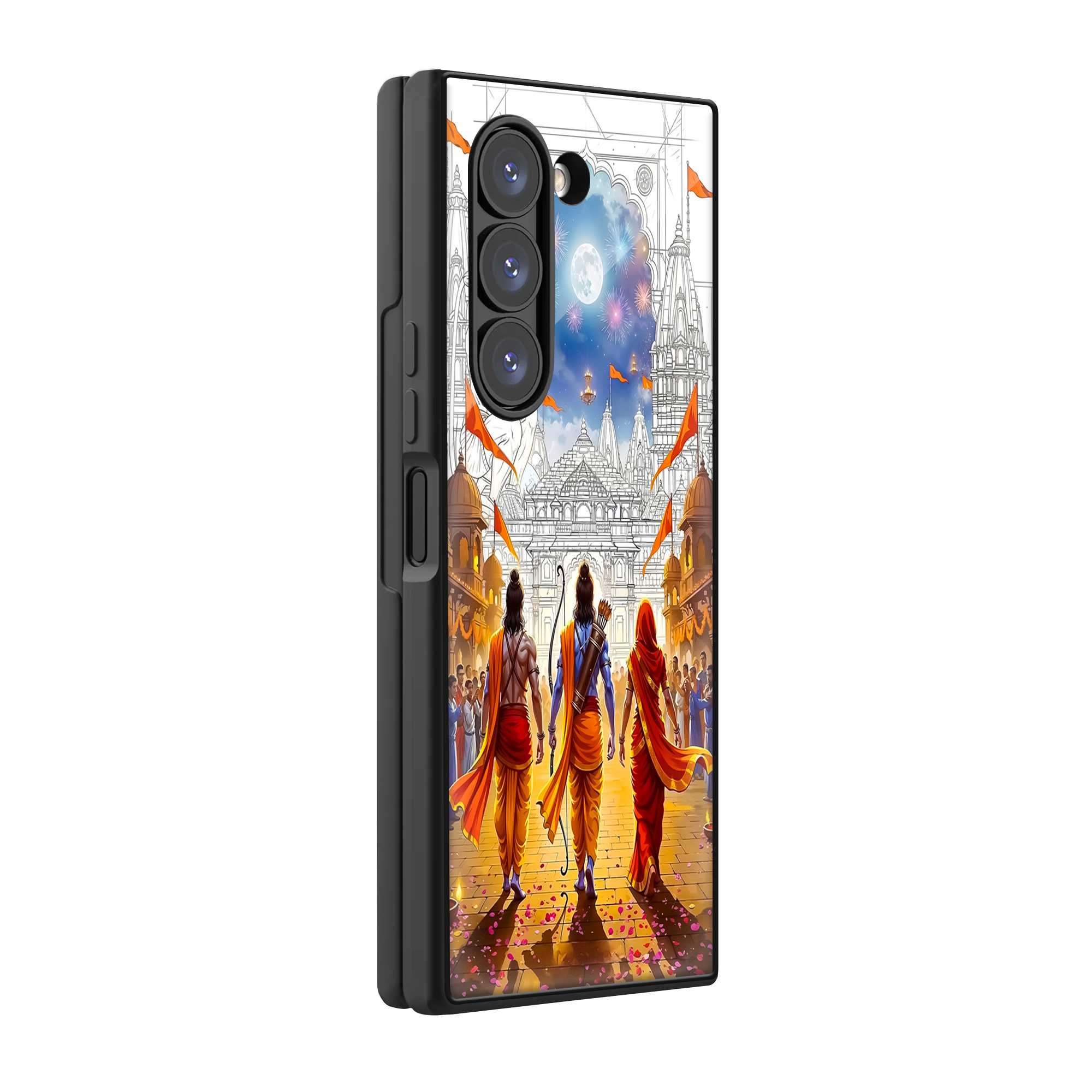 Ram Rajya Samsung Z Fold Glass Case