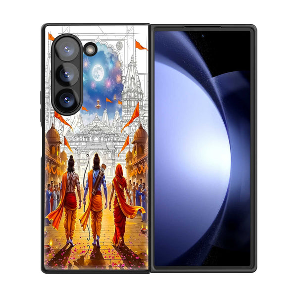 Ram Rajya Samsung Z Fold Glass Case