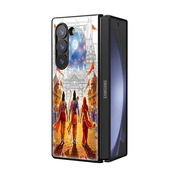 Ram Rajya Samsung Z Fold Glass Case