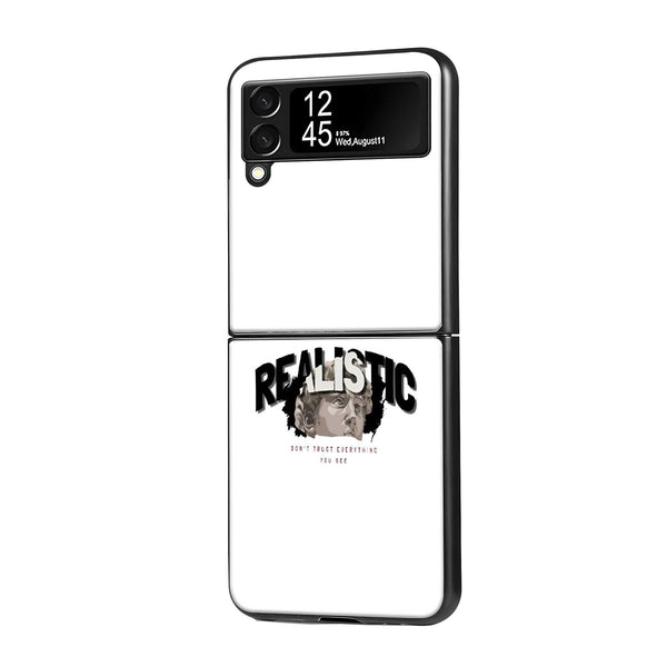 Realistic Samsung Z Flip Glass Case