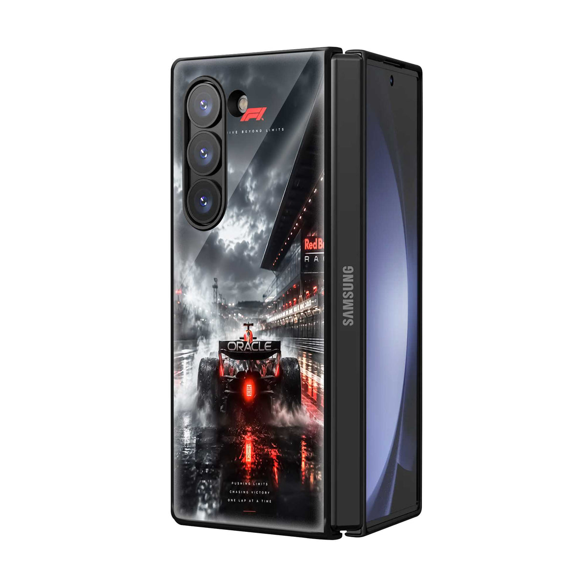 Red Bull Racing Storm Samsung Z Fold Glass Case