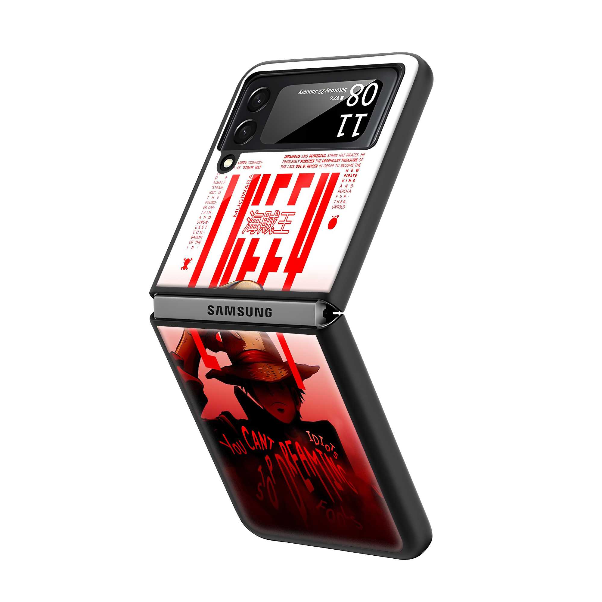 Red Dawn Samsung Z Flip Glass Case Secondary image
