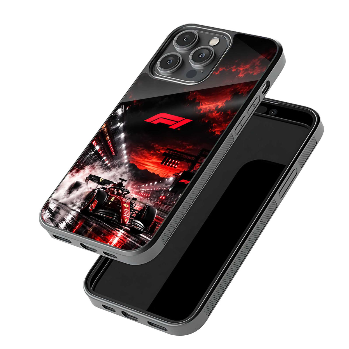 Red F1 Logo Glass Case