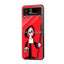 Red Grim Samsung Z Flip Glass Case
