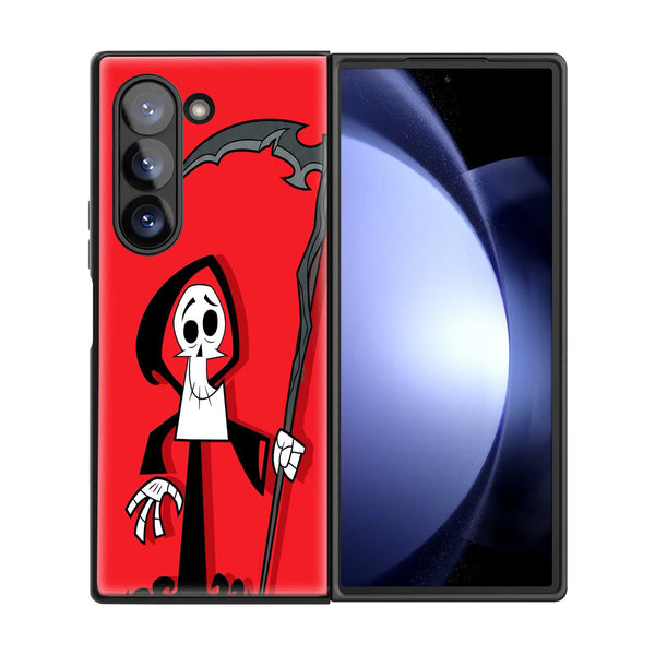 Red Grim Samsung Z Fold Glass Case