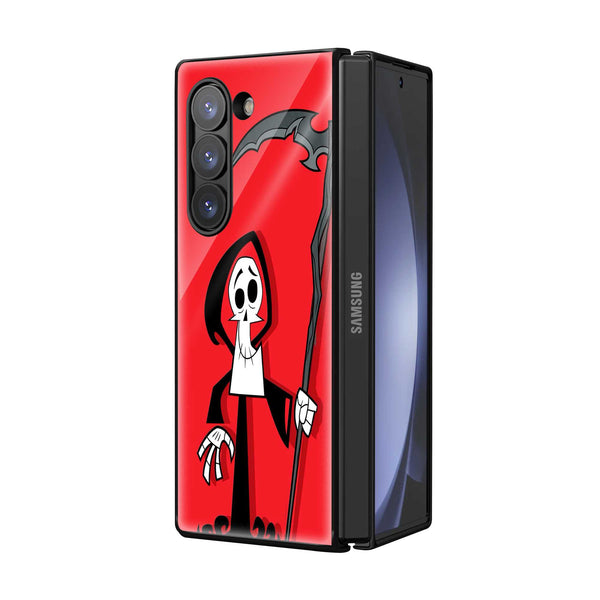 Red Grim Samsung Z Fold Glass Case