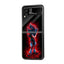 Red Hellfire Samsung Z Flip Glass Case