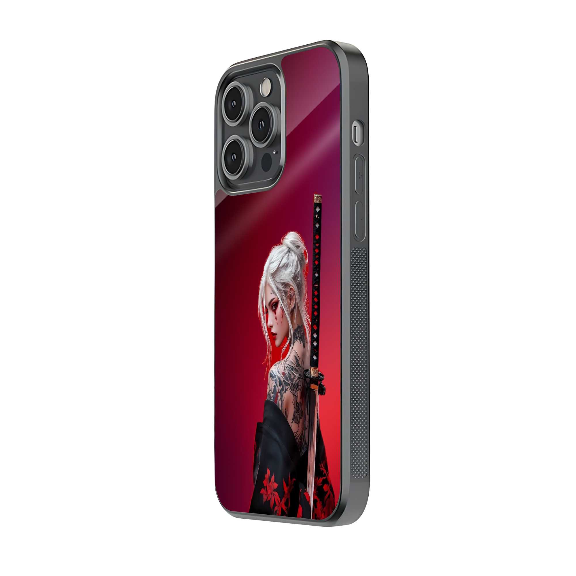 Red Lotus Warrior Glass Case