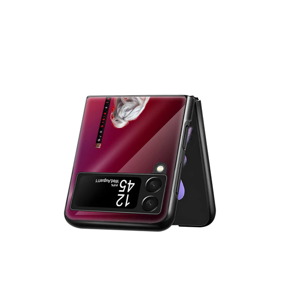 Red Lotus Warrior Samsung Z Flip Glass Case