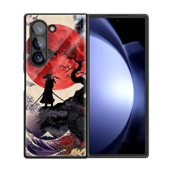 Red Moon Ronin Samsung Z Fold Glass Case