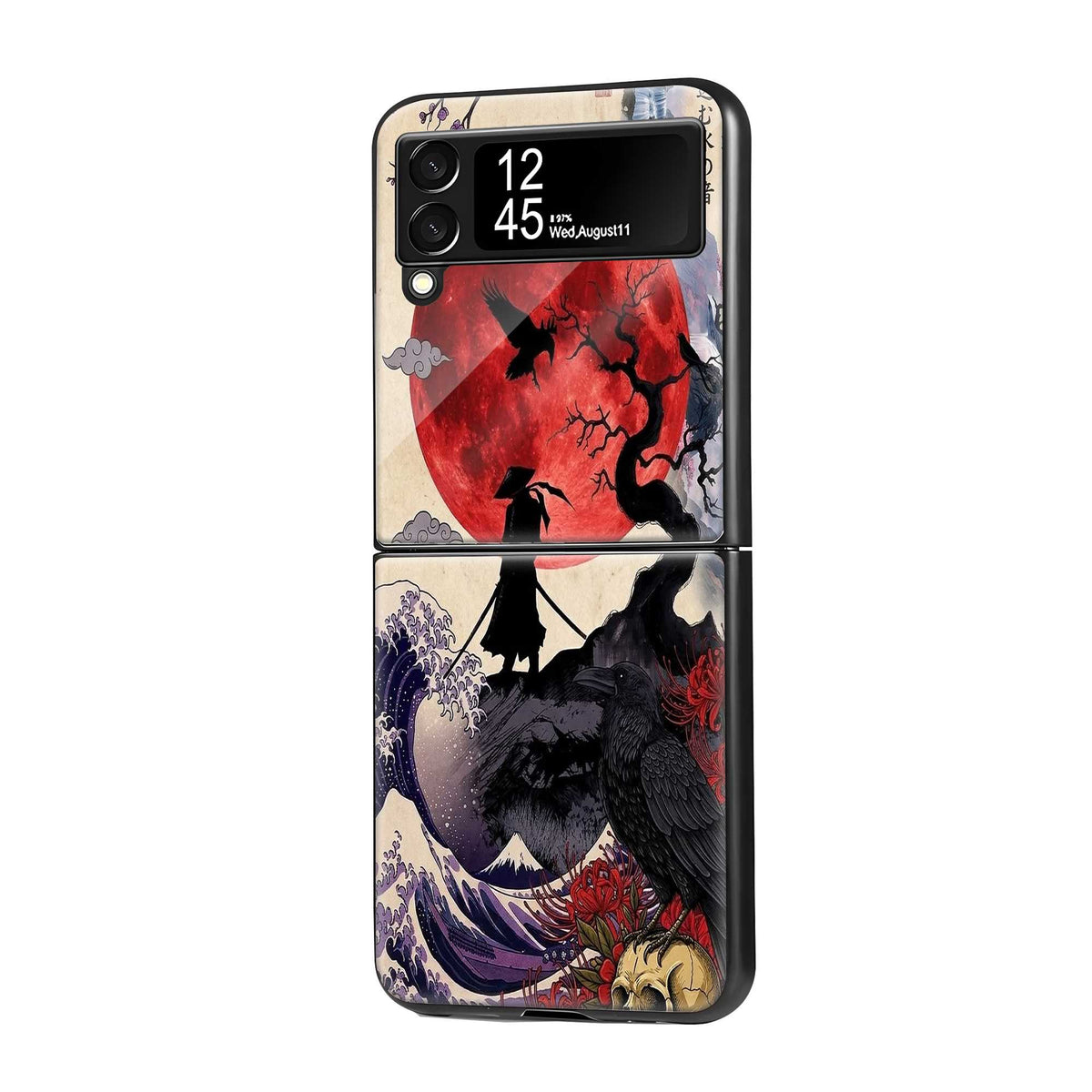 Red Moon Ronin Samsung Z Flip Glass Case