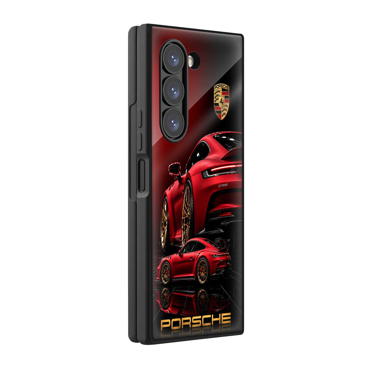 Red Phantom Samsung Z Fold Glass Case