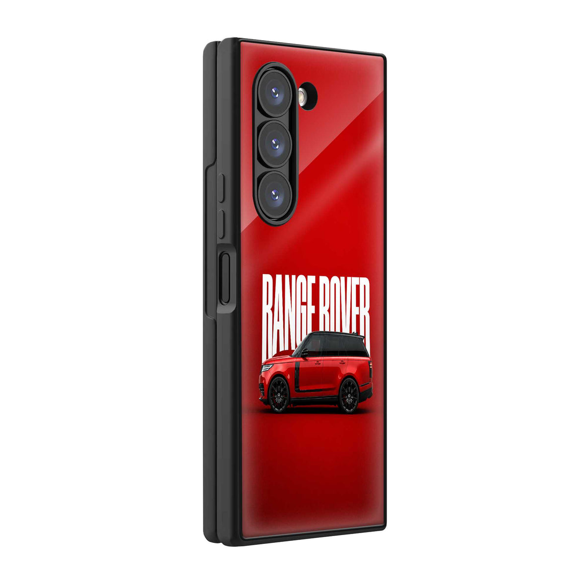 Red Royalty Samsung Z Fold Glass Case