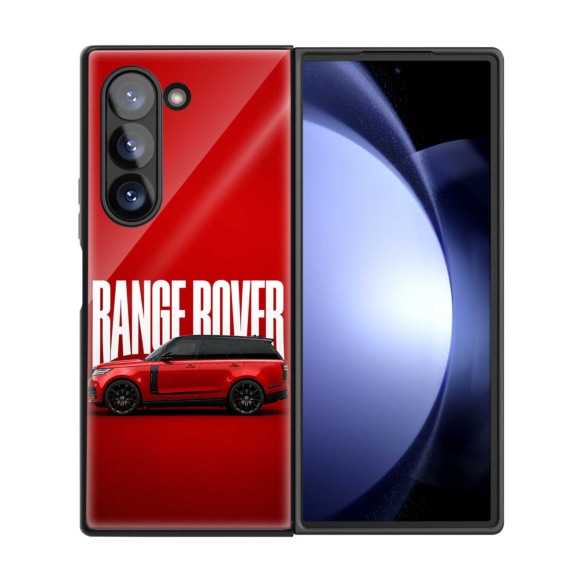 Red Royalty Samsung Z Fold Glass Case