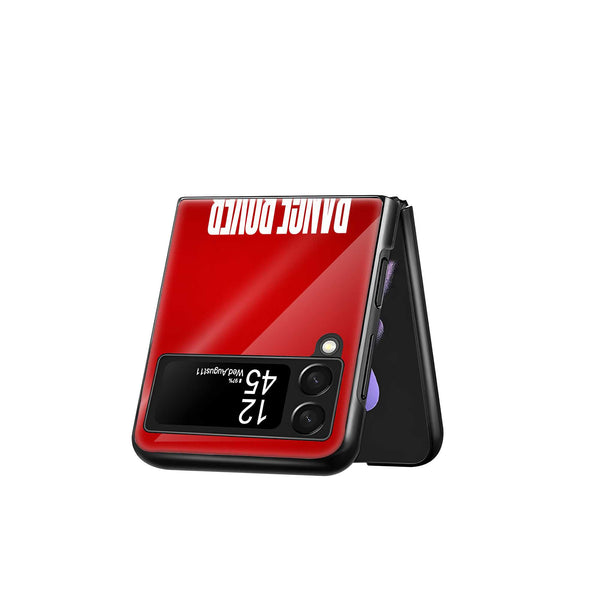 Red Royalty Samsung Z Flip Glass Case