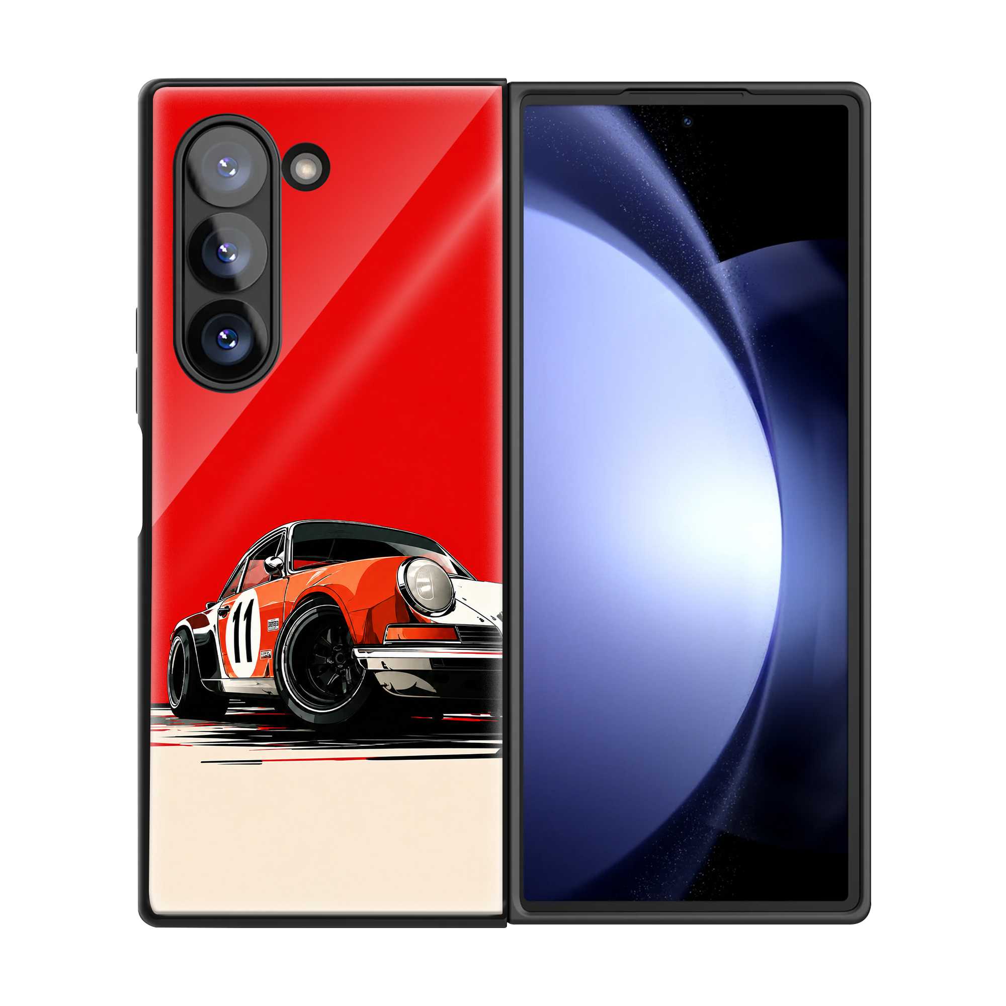 Redline Racer Samsung Z Fold Glass Case