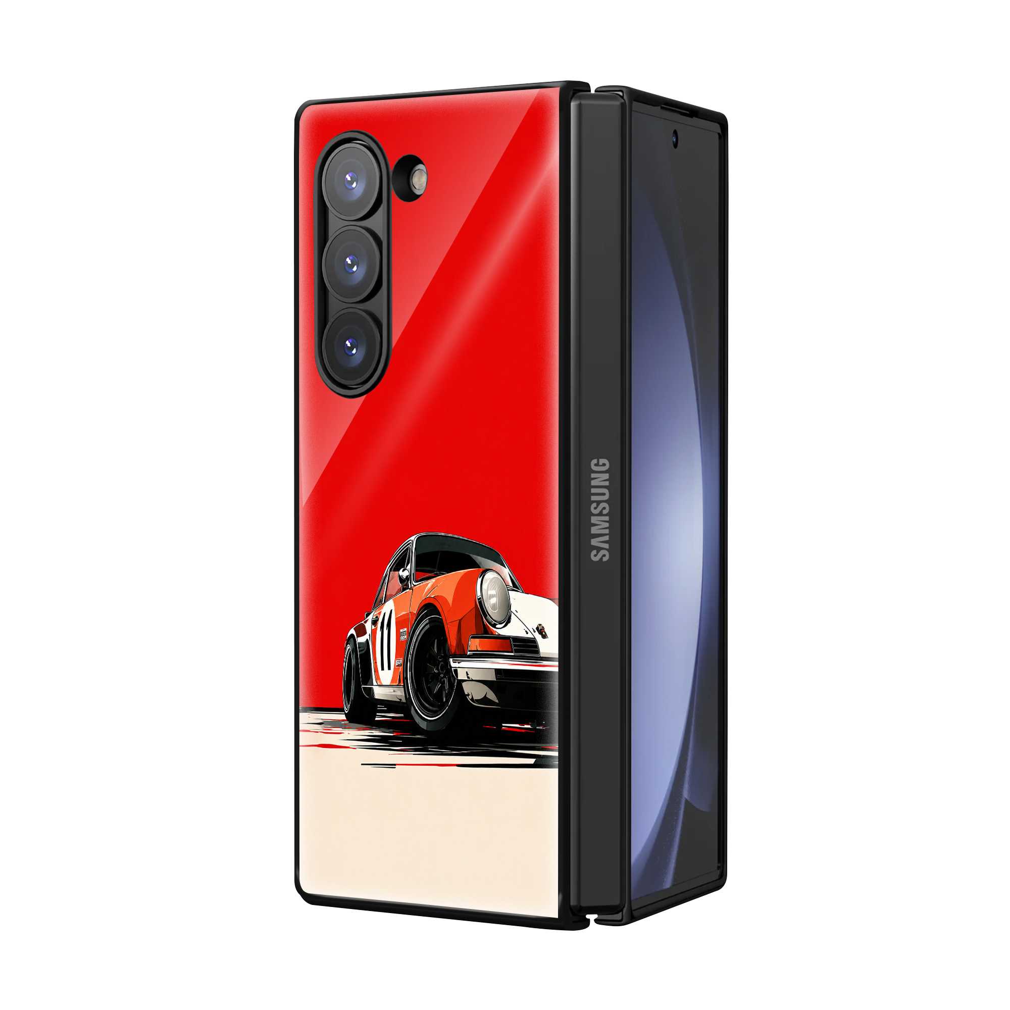 Redline Racer Samsung Z Fold Glass Case