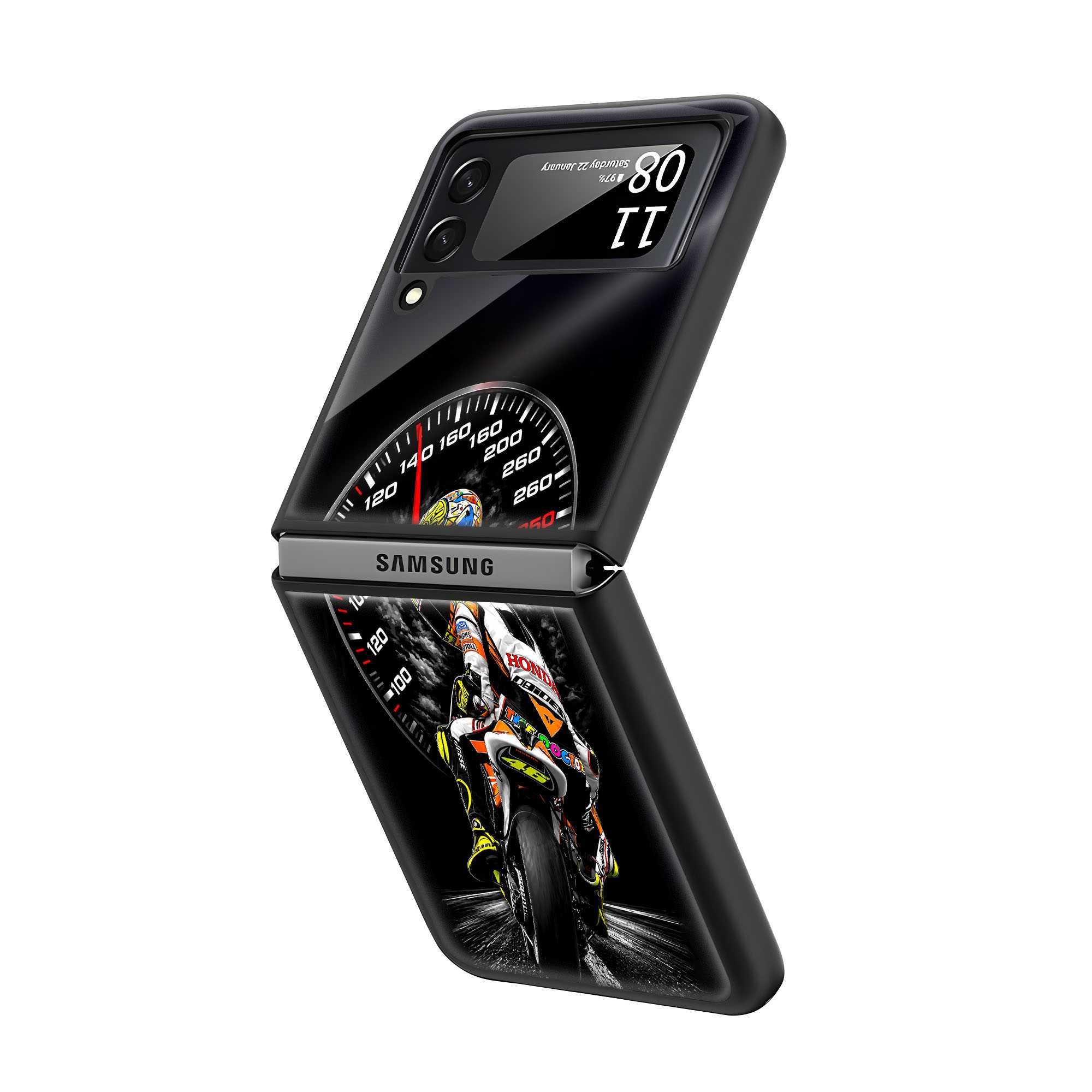 Redline Rush Samsung Z Flip Glass Case