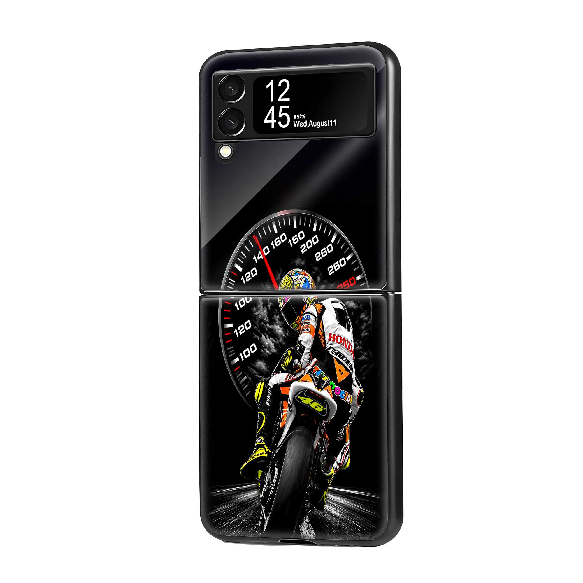 Redline Rush Samsung Z Flip Glass Case