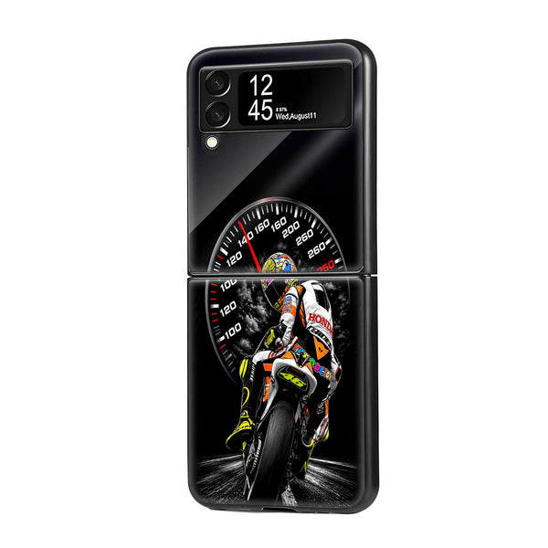 Redline Rush Samsung Z Flip Glass Case