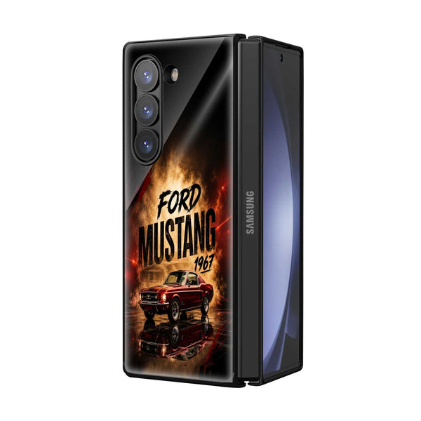 Retro Rumble Samsung Z Fold Glass Case