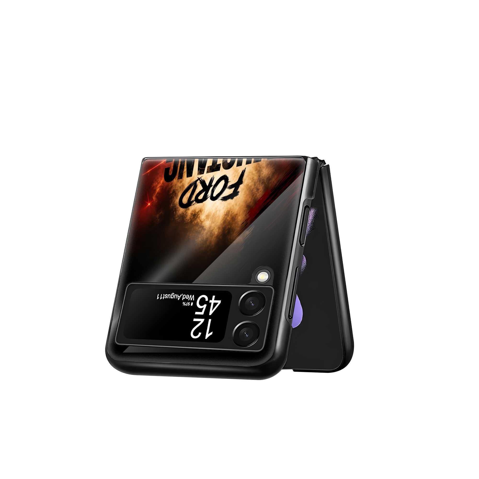Retro Rumble Samsung Z Flip Glass Case