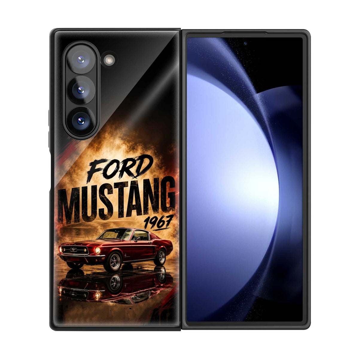 Retro Rumble Samsung Z Fold Glass Case