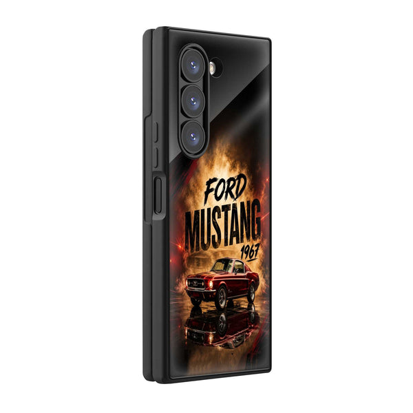 Retro Rumble Samsung Z Fold Glass Case