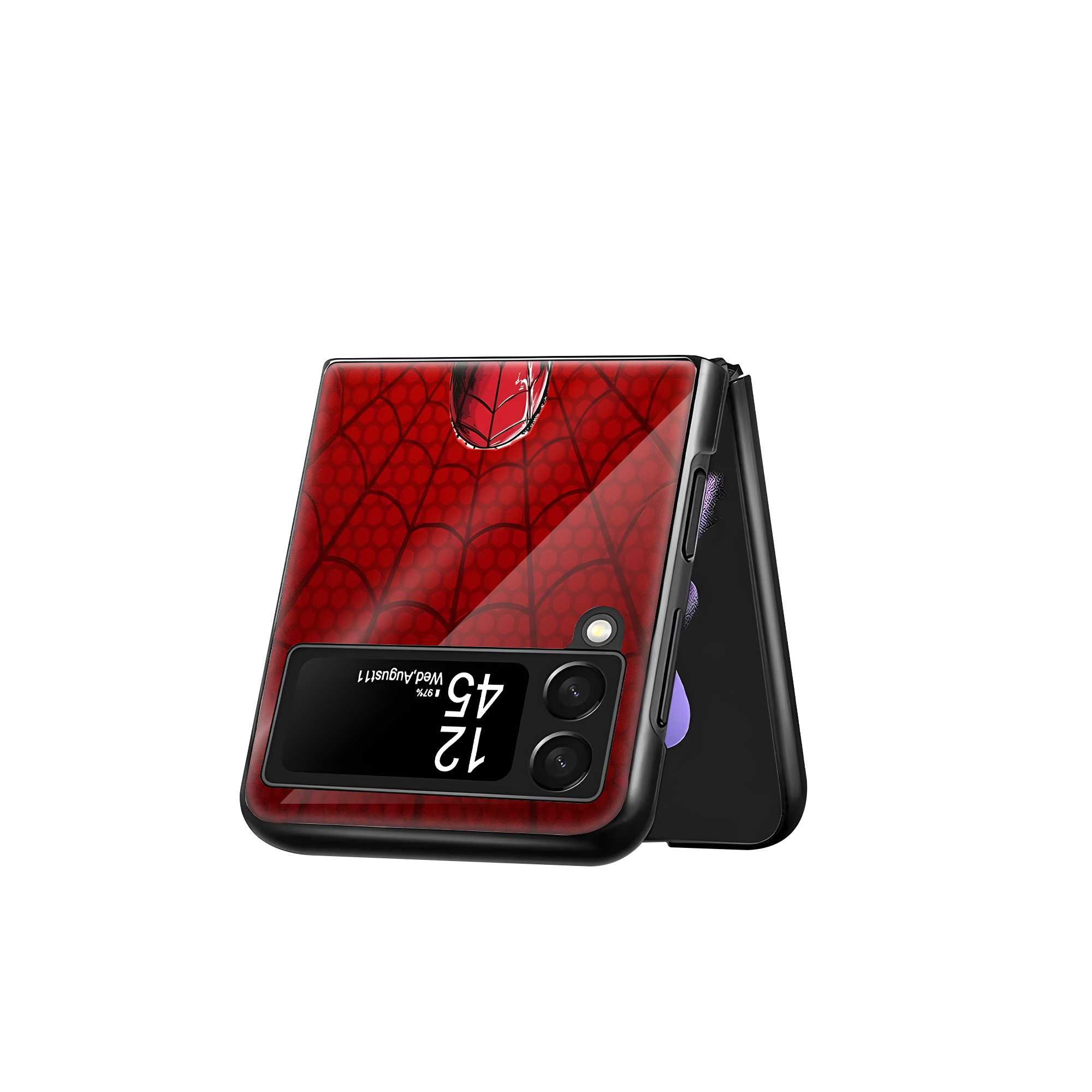 Retro Webverse Samsung Z Flip Glass Case