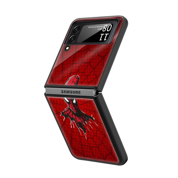 Retro Webverse Samsung Z Flip Glass Case