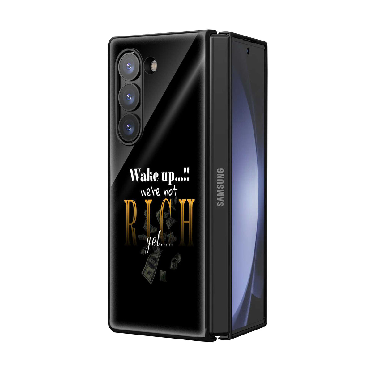 Rich Samsung Z Fold Glass Case