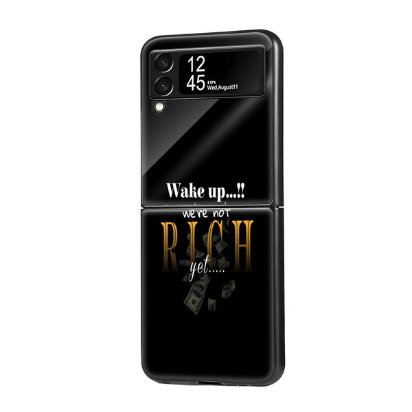 Rich Samsung Z Flip Glass Case