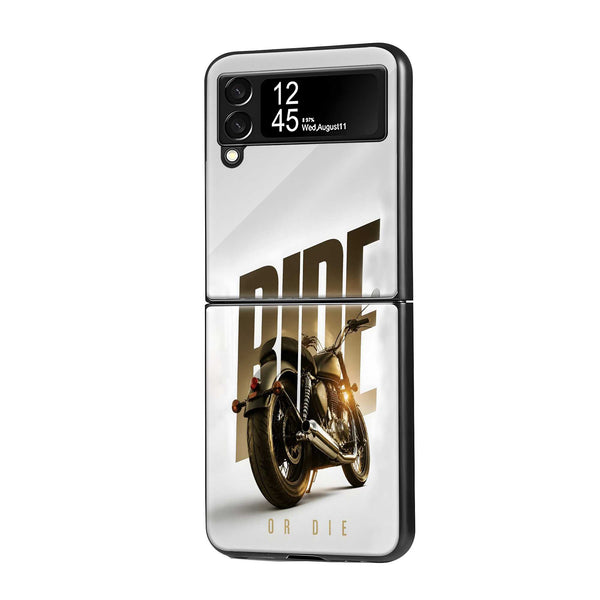 Ride Or Die Samsung Z Flip Glass Case