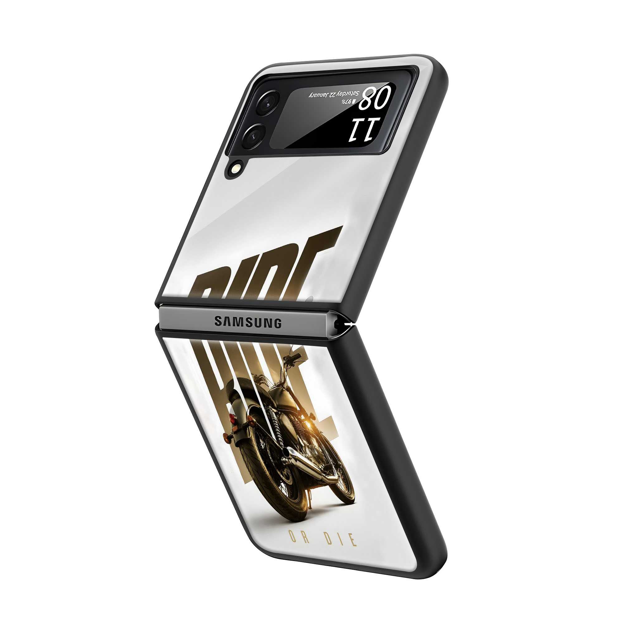 Ride Or Die Samsung Z Flip Glass Case