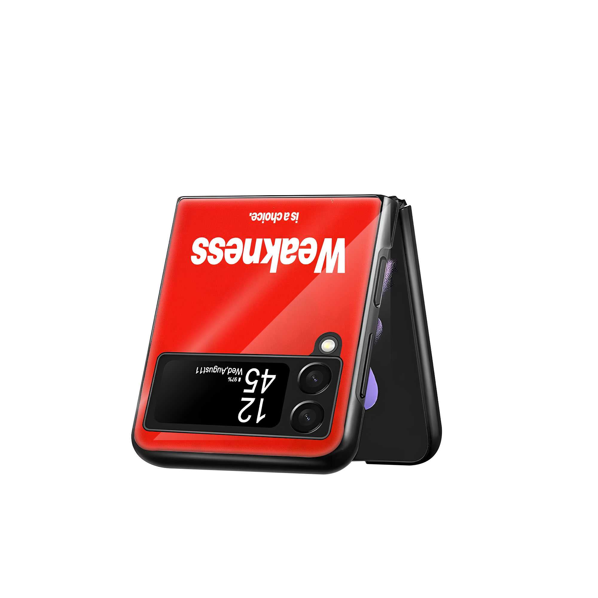 Rise Strong Samsung Z Flip Glass Case