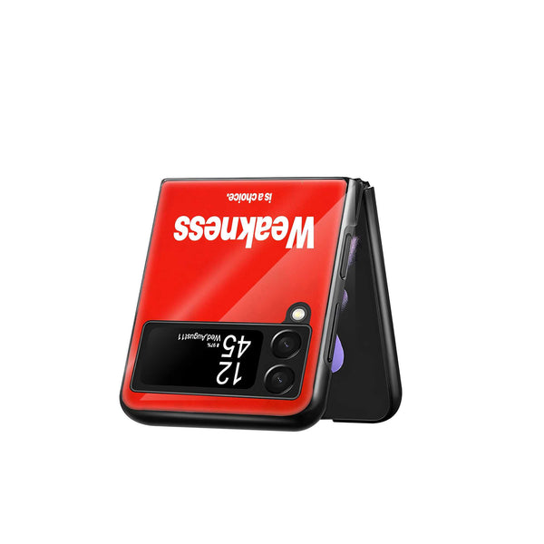 Rise Strong Samsung Z Flip Glass Case