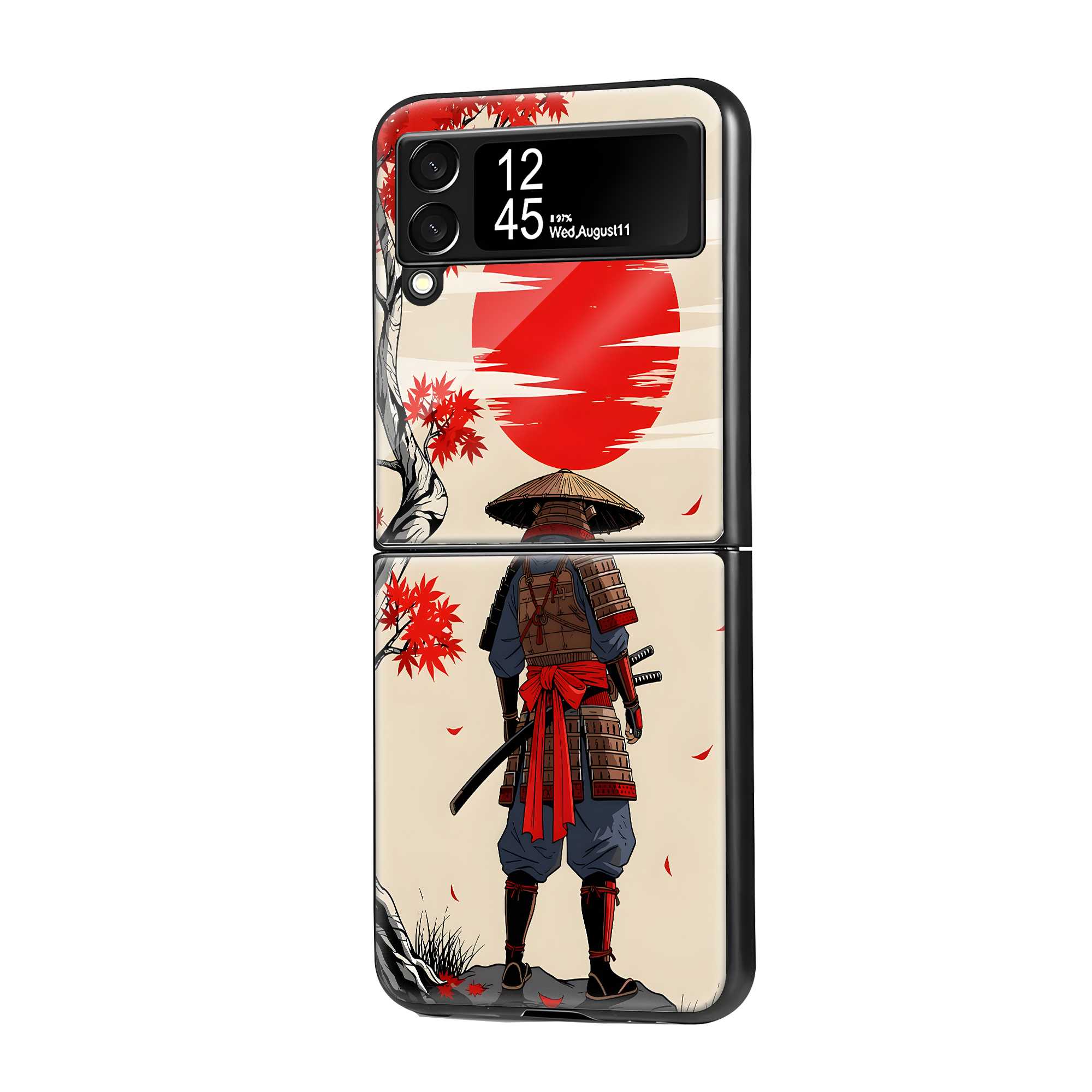 Rising Sun Samurai Samsung Z Flip Glass Case