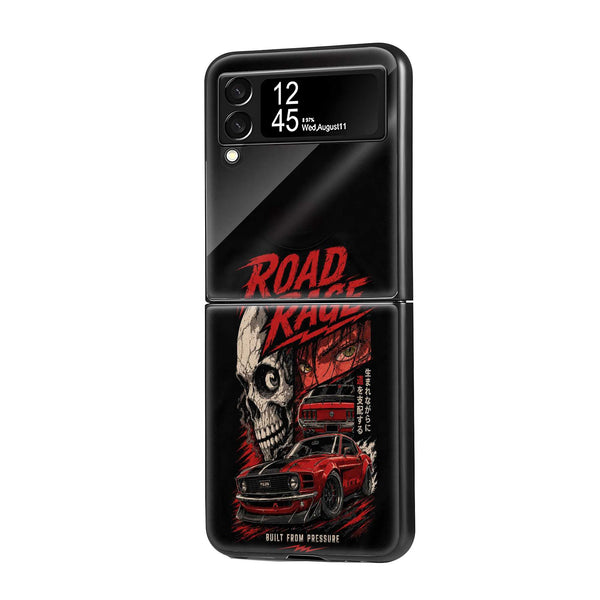 Road Rage Samsung Z Flip Glass Case